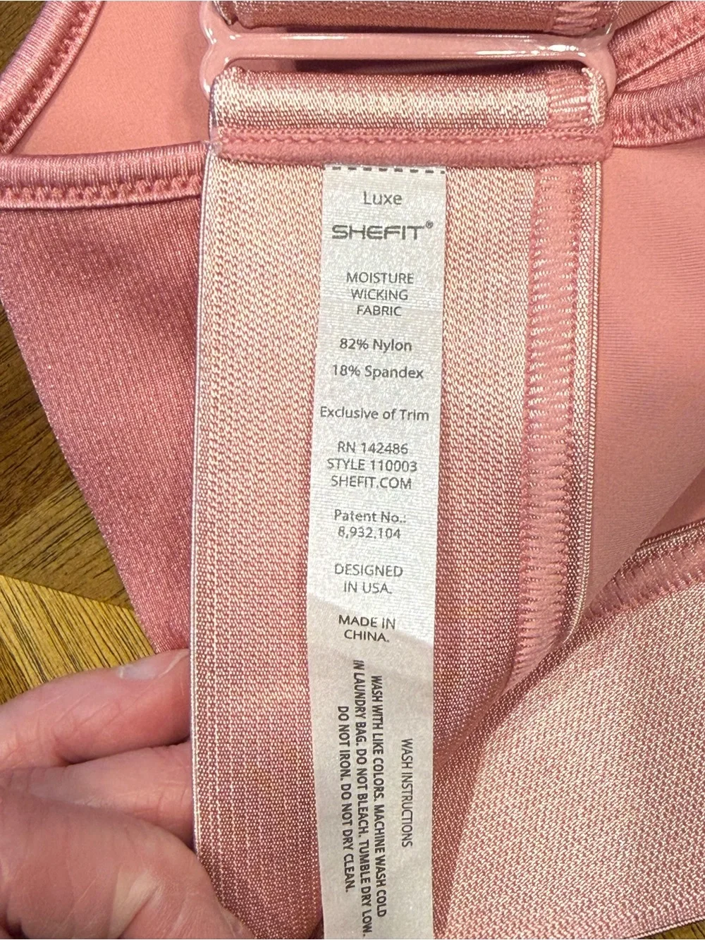SHEFIT Luxe Pink Front-Zip Adjustable-Compression Sports Bra Preowned